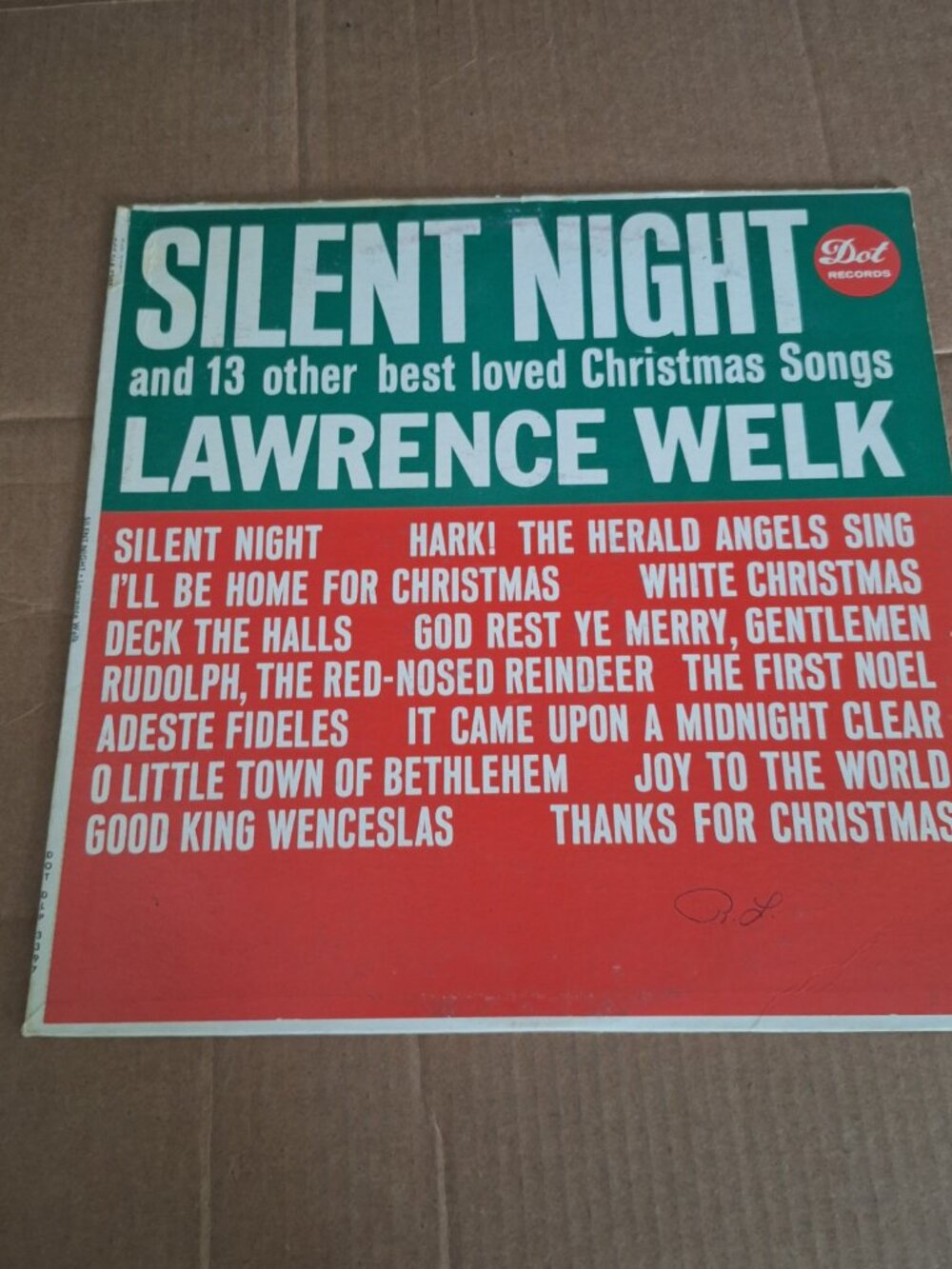lawrence welk silent night lp record